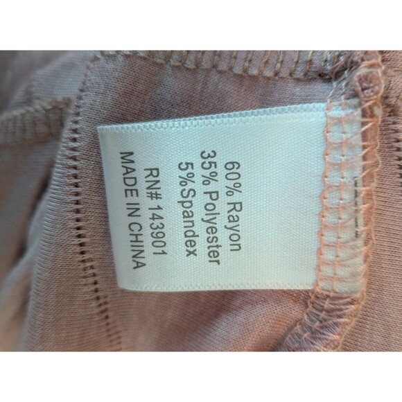 Coco + Carmen Womens Lounge Pants XXL Wide Leg Cropped Pink Hippie Vibe Elastic - Picture 12 of 14